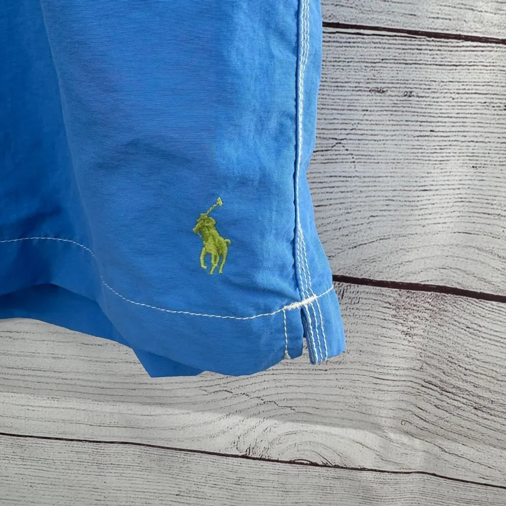 Polo Ralph Lauren Swim Trunks Cargo Pocket Swimwear Blue 2XB BIG‎